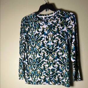 Chico’s 1 Patterned Long Sleeve Women's Top